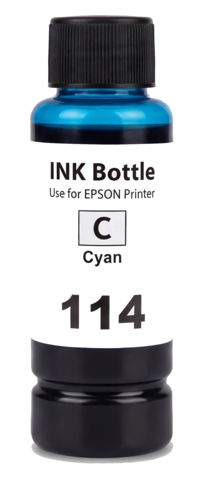 Epson 114 inktfles cyaan (huismerk)