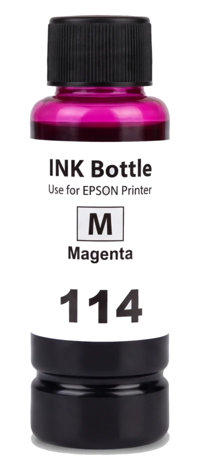 Epson 114 inktfles magenta (huismerk)